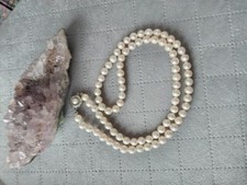 Zuchtperlen Salzwasser Antik Kette Silberverschluß Guter Zustand