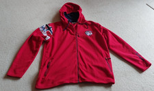 Herren Jacke Nebulus mit Kapuze und Reißverschluss, Rot, Größe 3 XL-56