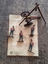Distler Figuren Waterloo Serie Haubitze mit vier Soldaten 1:24