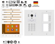 Video Türsprechanlage 1-16 Familienhaus Mehrfamilienhaus Hybride 2 Draht BUS IP