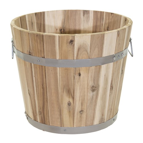 Pflanzkübel holz mit griffen - pflanzkübel,