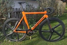 BAHNRAD FIXIE  NEU Rahmen ALU  Laufräder Carbon 5 Speichen, 