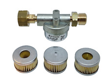 LPG-Gasfilter für Gasflasche Campingflasche Propangas Filter 0°  mit 3x filter