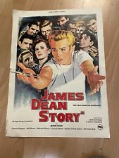 James Dean Story Orginal A3 Kinoplakat 50er Jahre Belgien 51 cm x 41 cm gut !