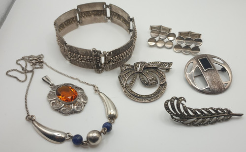 Konvolut schmuck silber 835 - konvolut,