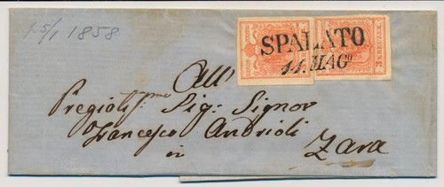 österreich 1858 3kr brief - 1858,