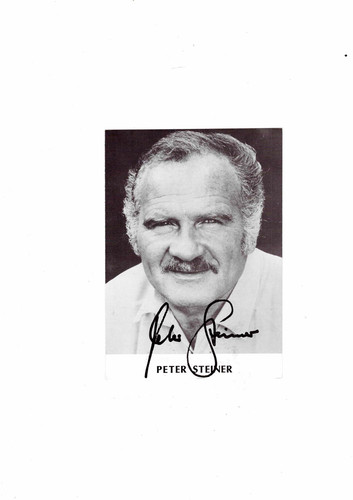 Peter steiner autogrammkarte - peter,