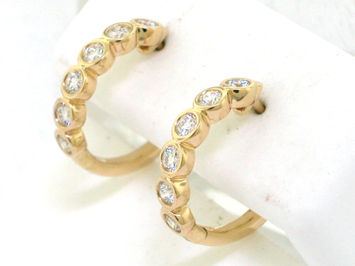 Brillant creolen 750 gelbgold - brillant,