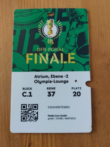 Used vip ticket dfb pokal - dfb,