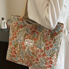 Schultertasche --Einkaufstasche Shopper Groß 40x33 mit Reißverschluss