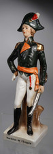 dekorative Porzellan Soldaten Figur - Marechal de l'Empire - 23.5cm