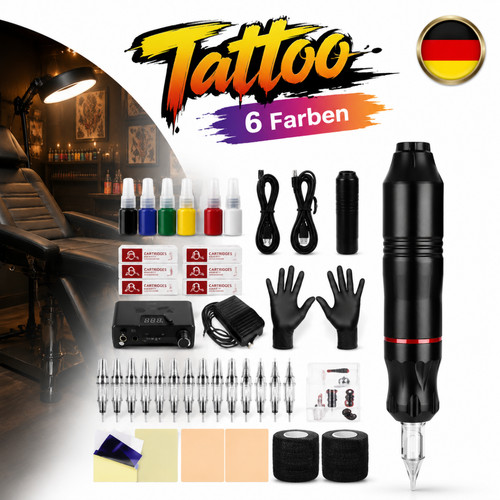 Komplett tattoostift set - komplett,
