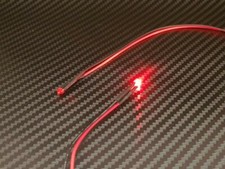 1 Stück LED 1,8 mm ROT 4,8 - 12 Volt fertig verlötet Beleuchtung Boot Flugzeug