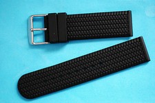 Reifen Profil, Pirelli Uhrenarmband in Silikon vegan 18,20,22mm schwarz / 23