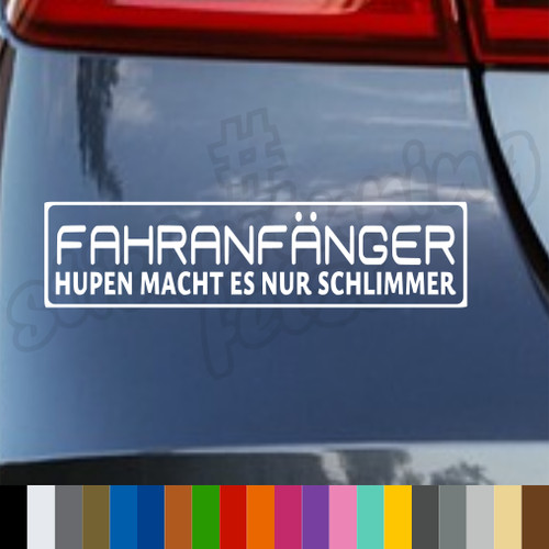 Autoaufkleber fahranfänger - autoaufkleber,