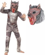 Werwolf Kostüm für Kinder Jungen Karneval Halloween Faschingkostüm + Maske