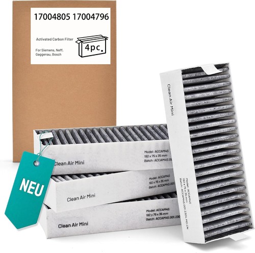 Aktivkohlefilter für bosch - 4x,