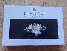 Neu: Schleppennadel Hochzeitskleid Perlen Rose Anstecknadel Brosche