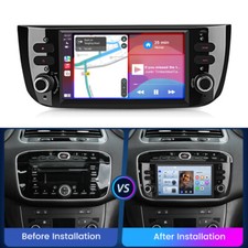 DAB+ Android Autoradio Carplay Für Fiat Grande Punto EVO Linea 2010-2012 Navi BT