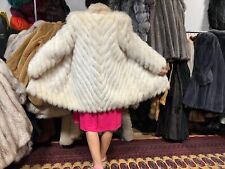 Fuchsmantel Polar Pelz Fuchs Pelzmantel Real white Fox Fur Coat Volpe A. DELIKAT