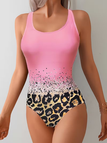Leopardenmuster einteiliger - leopardenmuster,