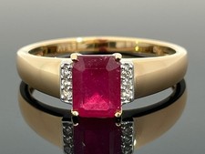 RING GR.21 (CA.66) 925/-SILBER VERGOLDET MIT SAMBIA RUBIN & ZIRKON SCHMUCKJAGD