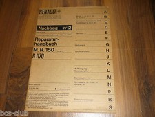 RENAULT 12 R12 ab 1970 Motor