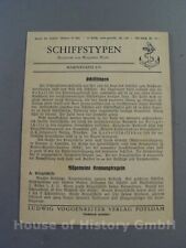 52189, Vorschrift Merktafel, MARINETAFEL 8/9 Schiffstypen, Ludwig Voggenreiter