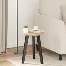 Tischplatte Holzwerkstoff Runde Gartenmöbel Moderner Gartentisch Runder vidaXL