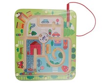 MYTOYS Motorikschleife Holz Magnetlabyrinth Fahrzeuge Mehrfarbig ab 24 Monate