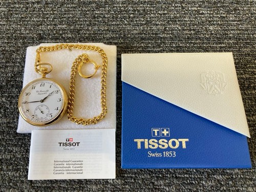Tissot goldfarbene taschenuhr - goldfarbene,