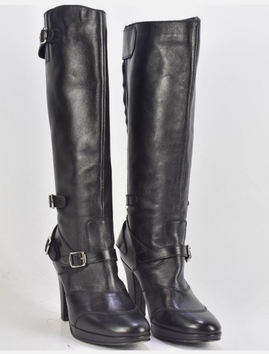 Belstaff lederstiefel schwarz - belstaff,