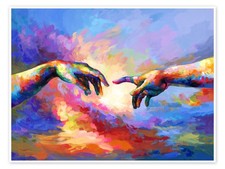 Poster Die Erschaffung Adams