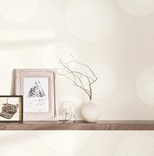 €1,31qm  1 Ro AS Creation 30547-1  weiß metallic  Kreise Vliestapete