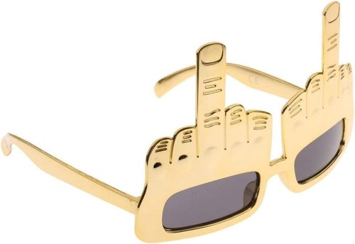 Goldene mittelfinger - goldene,