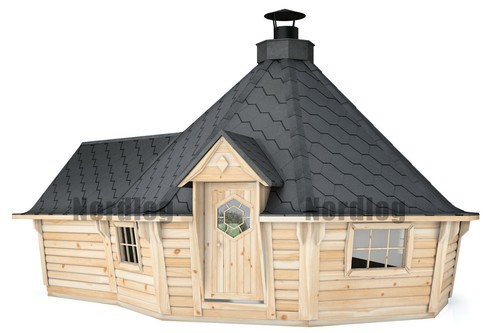 Exklusiv nordlog grillkota - nordlog,