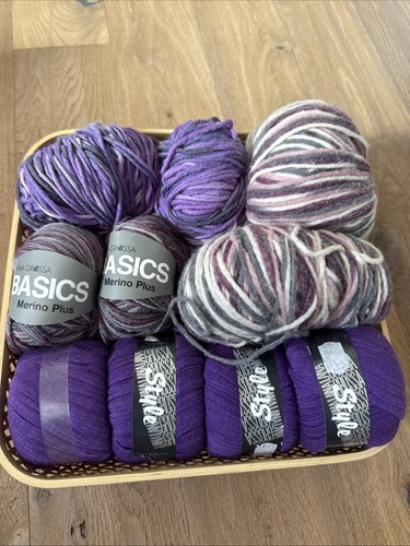 Wolle konvolut 700 g - 700, lila
