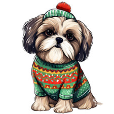 100X Shih Tzu Auto Aufkleber