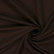 Viskose Jersey Uni Stoff | Bi-Elastisch, Meterware | ÖkoTEX | 0,5m | dunkelbraun