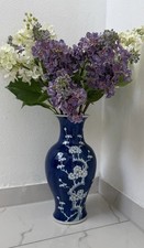 Antik China. Vase Blau ,Weiß