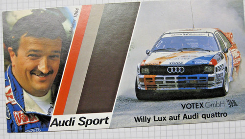 Alte rallye autogrammkarte - alte,