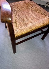 Eichen Stuhl antike Art mit Korbgeflecht Sitzfläche gebraucht