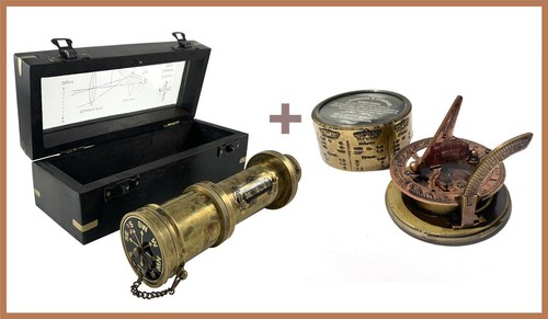 Antik teleskop spyglass - spyglass, mit