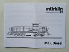 Märklin - Betriebsanleitung für Diesellokomotive Typ MAK (2)