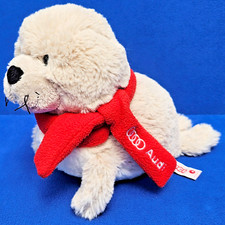 NICI ROBBE SEEHUND STOFFTIER 25 CM SEALION AUDI SCHAL KUSCHELTIER GRAU