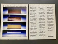 Hoechst AG Frankfurt Bakterien fressen Abwässer 1984 Vintage Werbung Reklame