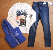 NEU! Kleiderpaket Set Jungen 158 164 Sweatjacke Jeans Langarmshirt