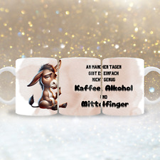 Tasse Esel mit lustigem Spruch