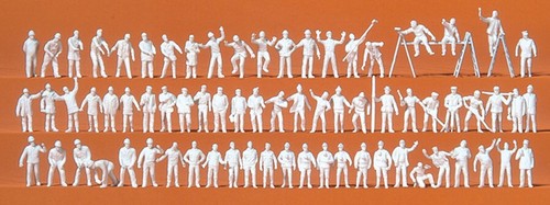 Preiser figuren unbemalt - figuren, 1:160