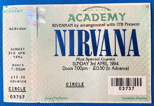 Nirvana sunday 3rd april - 3rd,